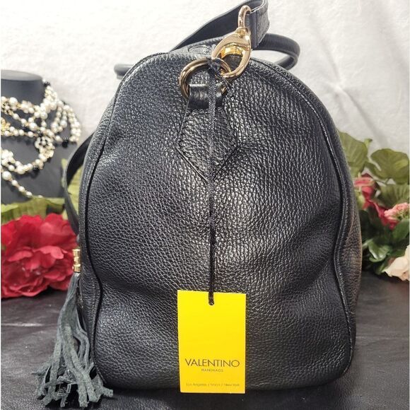 Authentic NWT Valentino Tonia Genuine Leather Boston Bag with Dust Bag - Picture 8 of 17